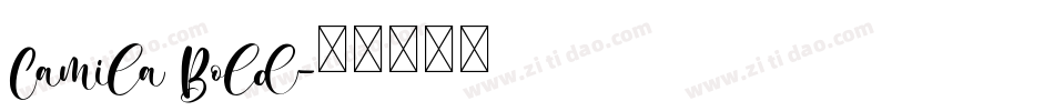 Camila Bold字体转换